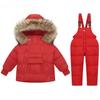 Children's Down Jacket Suit Two-piece Ski Suit Thickened Children's Clothing Baby Jacket Down Jacket