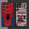 Custodia Marvel Spider-Man per Samsung Galaxy S25 S23 Ultra S24 FE S22 Plus S20 S21 S10 Note 20 10 Cover Posteriore in TPU Opaca