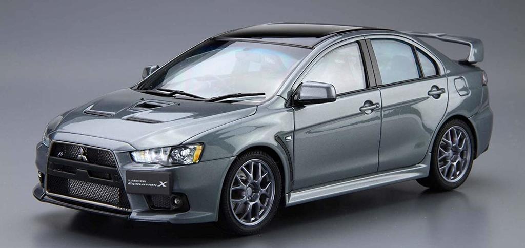 Aoshima Bunka Kyozai The Model Car Series 02 Mitsubishi CZ4A Lancer Evolution Final Edition 2015 Plastic Model (AOSHIMA) 1/24 No.