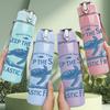 1 PZ Mantieni il Mare Libero dalla Plastica Tartaruga 750ml Bottiglia d'Acqua Sportiva in Plastica Colorata Tappo Flip-Top Anti-Perdita Adatta per Sport Ufficio Uso Domestico