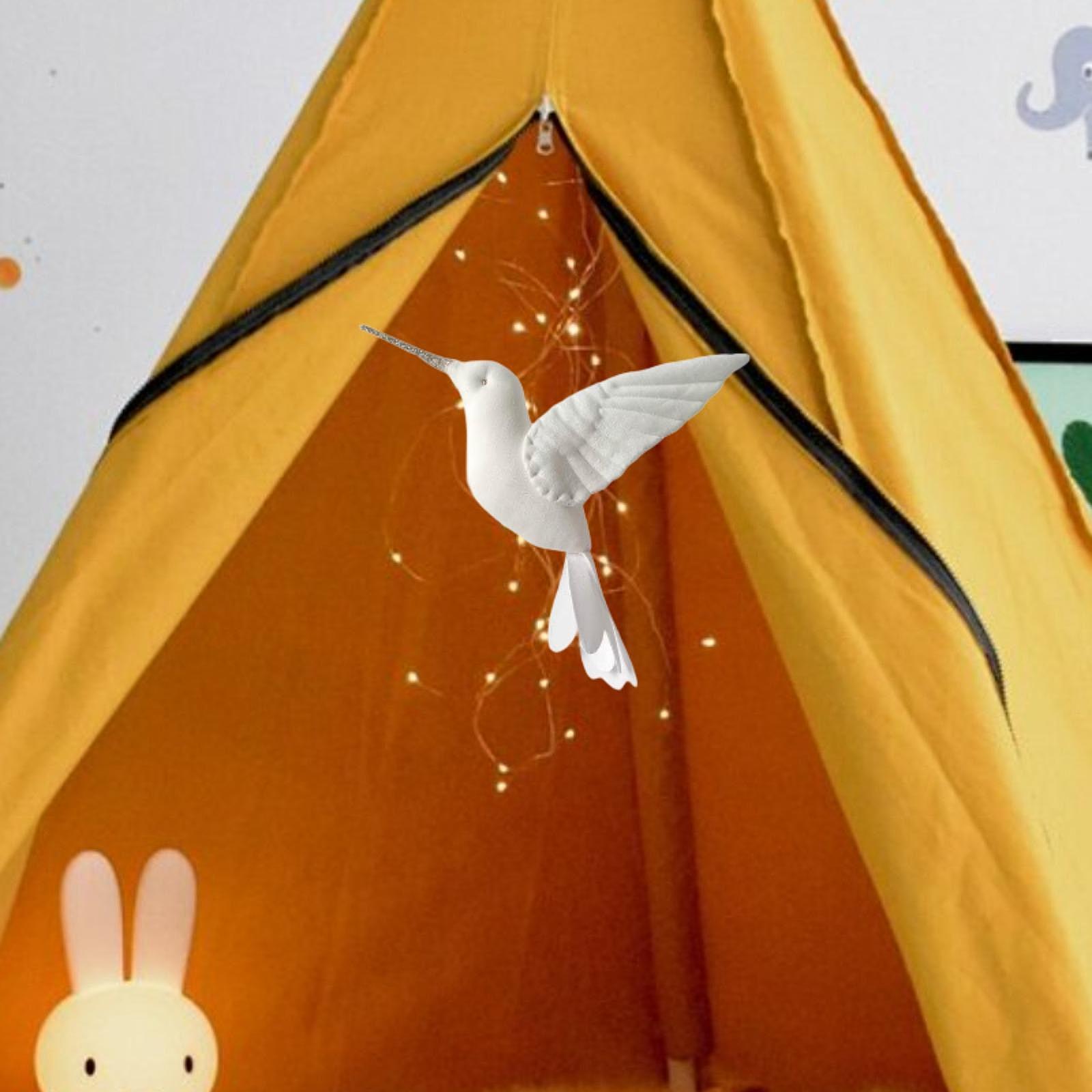 Подвеска-Колибри Подвесное Украшение Креативная Подвеска Окно Спальни Капля Ткань Креативное Декоративное Уникальная Фигурка Декор белый