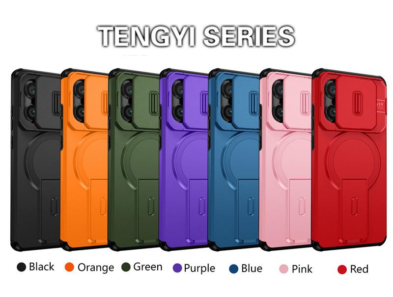 Armor Funda For Motorola Moto G Play Stylus Power Edge 2024 2025 Case Slide Camera Lens Protector Coque Wireless Charging Cover