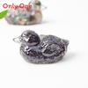 Water Crystal Resin Art Piece Duck Ornament For Home And Tabletop Decor