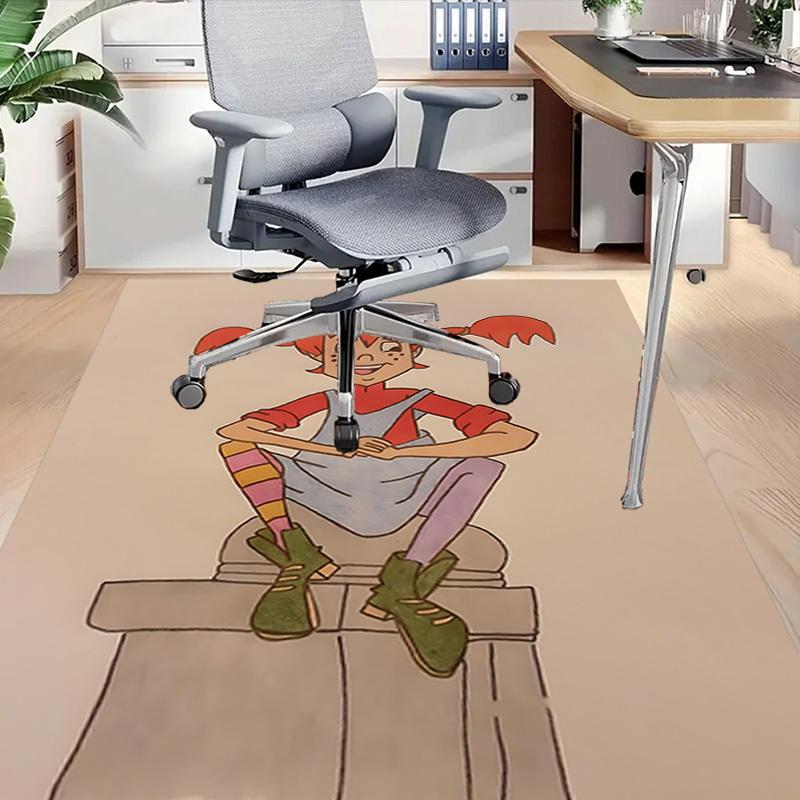 1PC Pippi Longstocking Extra Large Non Slip Floor Carpet, Office, Family, Bedroom, Studio Large Area Rug Indoor Rugs