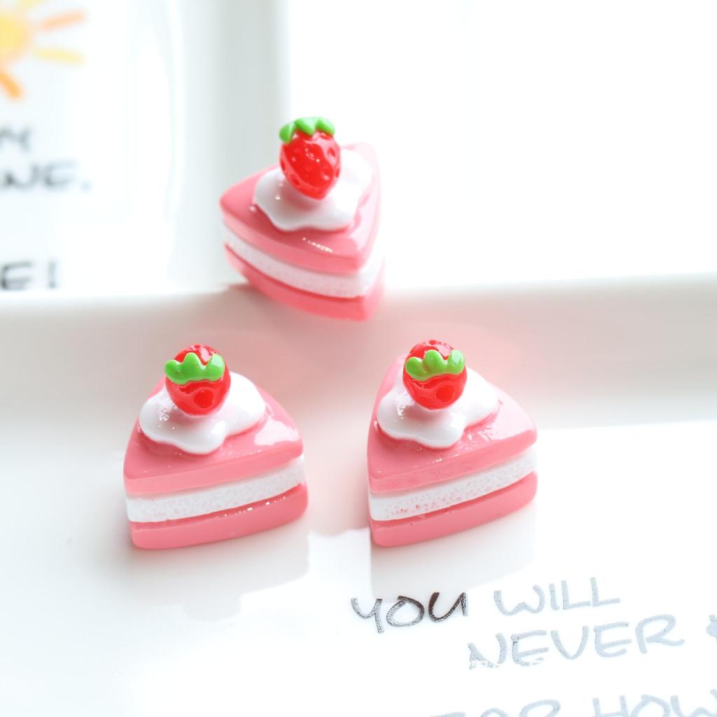 Kit pandantiv breloc DIY cu tort de afine, rășină, lipici cremos și accesorii pentru bijuterii