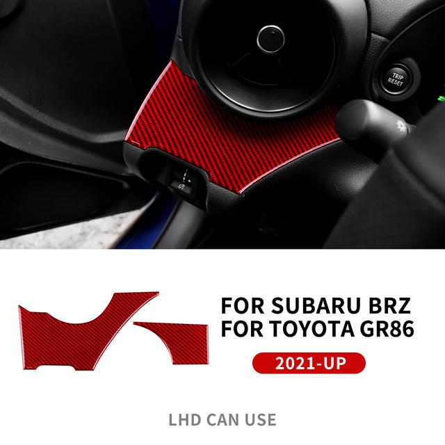 Real Soft Carbon Fiber Interior Trim For Subaru BRZ Toyota GR86 2025 2025 2025 2025 Car Center Console Decorative Sticker