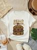2025 Capybara Tshirt Kids Children TShirt capibara Cartoons Clothes Kid Girl Boy Capybaras T Shirt Baby Casual Top Clothes