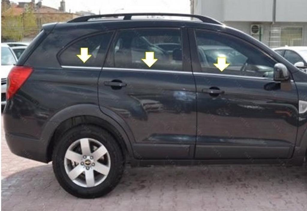 

Нижня окантовка вікон (6 шт, нерж) для Chevrolet Captiva 2006-2019 рр.