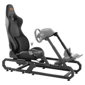 VEVOR Racing Wheel Stand For Logitech G923/G920/G29, Heavy Duty Steel Driving Simulator Cockpit-Thrustmaster T248P