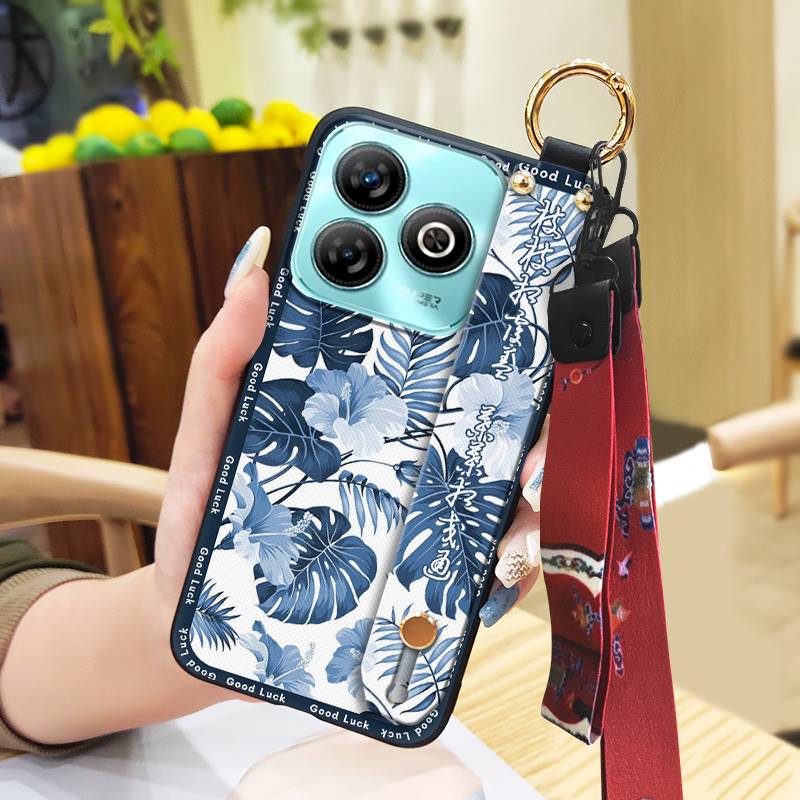 Odolné Vodotěsné Pouzdro na Telefon Pro ZTE Blade A75 4G/Z2359 Kroužek Ochranný Čínský styl Pro Maminku Stojánek Nárazuvzdorné