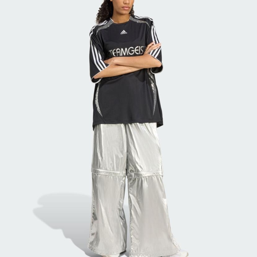 adidas Adilenium Wygodna Wszechstronna Modna Koszulka Piłkarska z Krótkim Rękawem Damskie topy KE9792