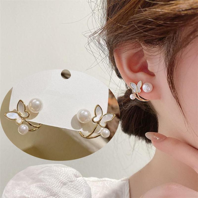 925 Silver Needle Vintage Green Crystal Butterfly Drop Earrings For Women Jewelry 2026 Trending Luxury Zircon Women's Earrings