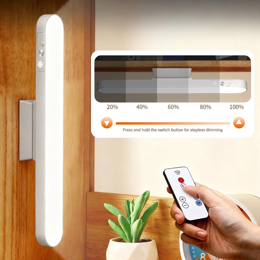 LED Masa Lambası Manyetik Asılabilir USB Takılabilir Tarz Masa Lambası 3 Renkli Okuma Işığı Dim Edilebilir Dolap Dolap Dolap Gece Lambası