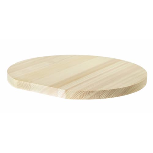 Umezawa Wooden Cutting Board, Hinoki (Cypress), Large, Round, 35cm Diameter x 2cm Thick, Made in Japan, 445109