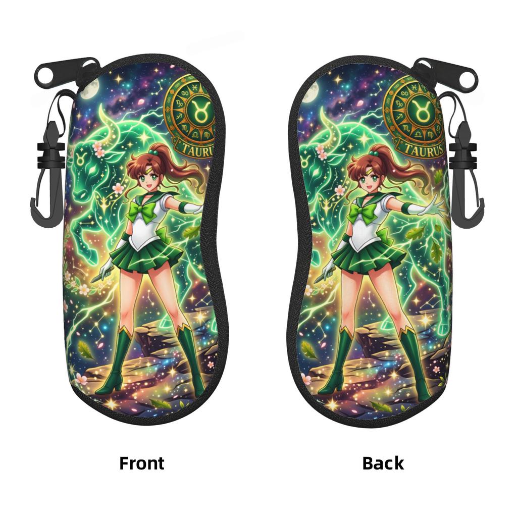 Sailor Moon Sailor Jupiter Taurus Shell Eyeglasses Protector Cases Cute Sunglass Case Glasses Bag