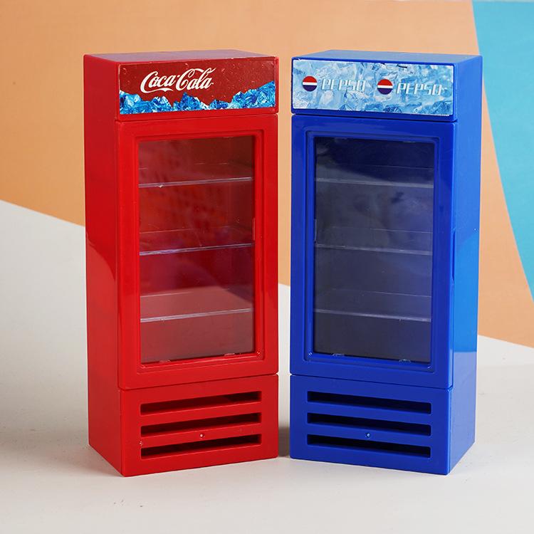 Cute Simulation Mini Refrigerator Freezer Doll House 1:12 Kitchen Miniature Ornament Children'S Play House Toys