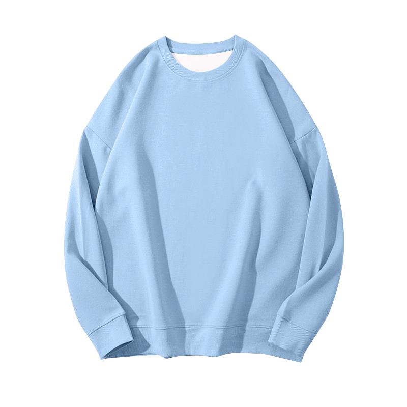 Unisex Autumn 330g Cotton Men’s Solid Hoodie Fashion Large Size Thin Men Women Pullovers Breathable O-Neck Sweatshirt Casual Oversized Male Clothes
