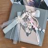 Bag Charm Braided Rope Bag Pendant High-grade Love Tassel Keyring  Female Lady Girl