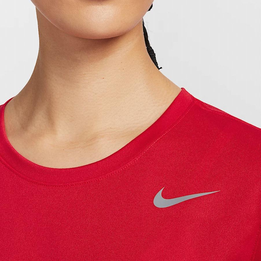 Nike Dri-Fit Team Legend Quick-Dry Comfortable Crew Neck Short Sleeve T-Shirt Women Tops University-Red IB8899-657