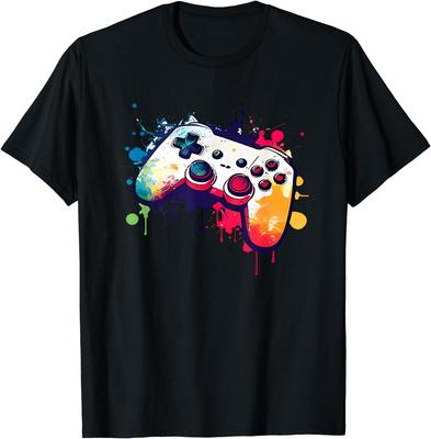 Control All The Things Video Game Controller Gamer Boys Men TShirt Cotton Graphic T Shirts  Men Clothing Tops Ropa Hombre
