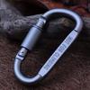 Aluminum Alloy Carabiner Type D Quickdraw Climbing Safety Hook Screw Lock Backpack Buckle