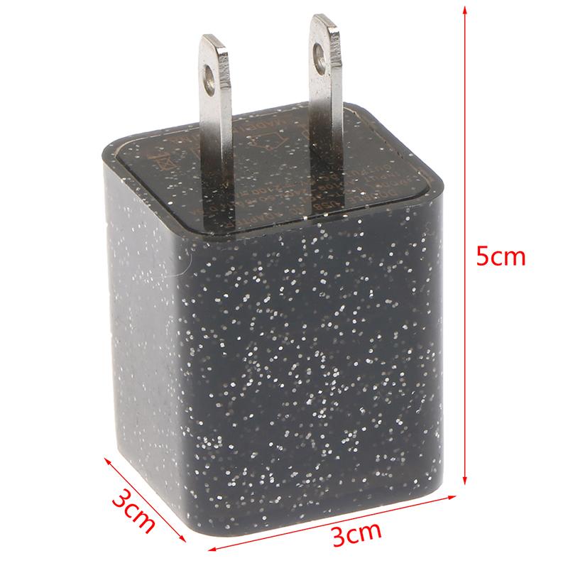 Cor 2 Portas Saída USB 5V Plug de Carregador de Parede Adaptador de Energia de Viagem Telefone