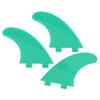 3pcs FCS G5 Surfboard Tail Fin Left Middle Right Surfing Accessories for Longboard ShortboardGreen G5