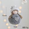 Christmas Plush Angel Girl Pendant Christmas Angel Decoration Desktop Ornament White Pink Angel Pendant New Year 2025