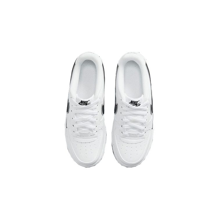 Nike Air Force 1 Leather Comfortable Casual Versatile Low-Top Kids Sneakers Kids Sneakers White Black DX9269-100