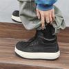 Fashion Thick Soled Men's Shoes Trendy Minimalist High Top Style Street Fashion Walking Height Increasing Young People's Shoes New