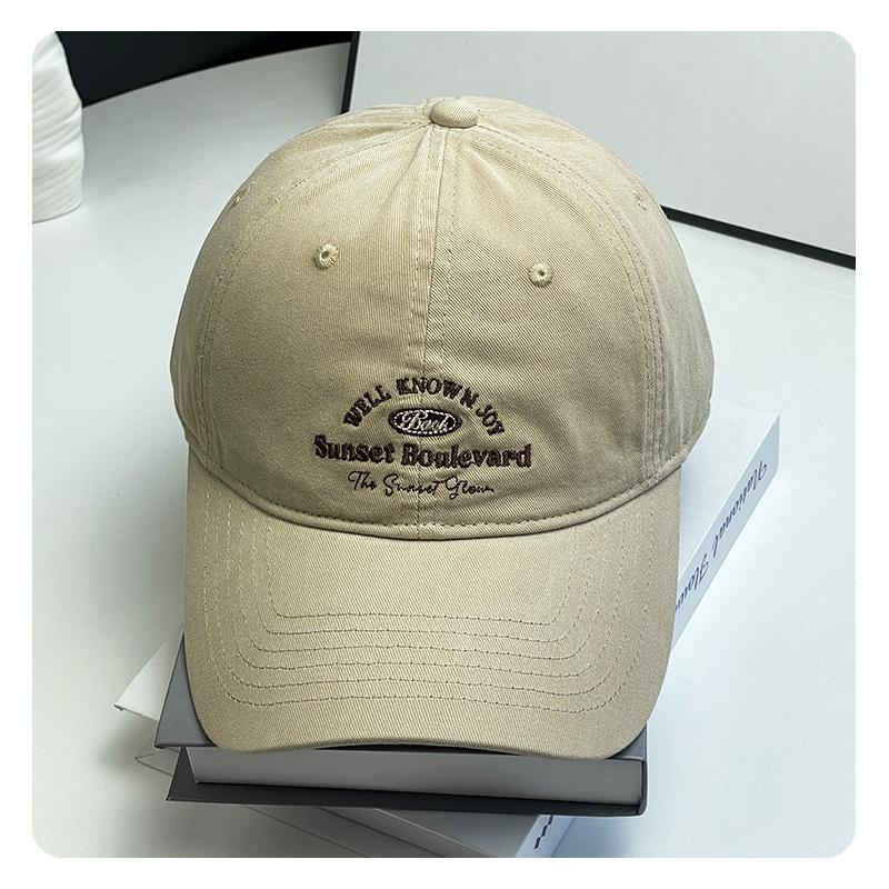 

2025 spring and summer new letter embroidery soft top baseball cap outdoor sunshade sun protection hat men s cap One size fits all хакі