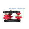 Tripod Head Leveling Base Camera Leveler Aluminum Alloy 3/8 Inch Thread Precise 3 Bubble Level Triple Wheel Leveler for Macro Pa