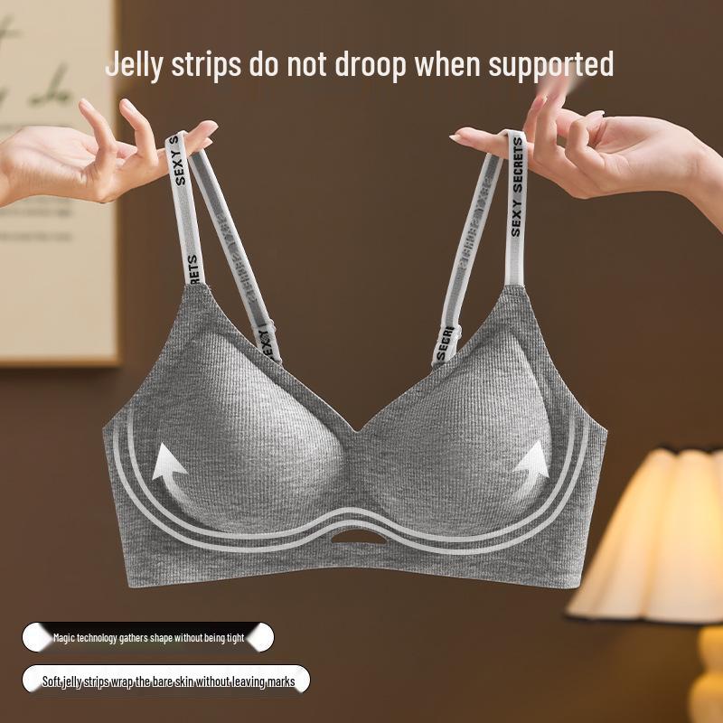Seamless 3D Jelly Gel Bra - Anti-Sagging, Side Support, and Comfortable Fit