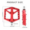 Sealed Bearing Bicycles Pedals Platform, 9/16Inch Flat Pedals Antislip Bike Footrest Dustproof Mountain Bicycles Pedals
