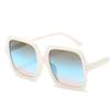 Durable High Quality Durable High Quality Vintage Oversize Square Sun Glasses Women Black Gradient Fashion Luxury