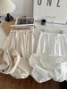 Women's Early Spring Wide-Leg Cotton Balloon Pants - Japanese Korean Style, Relaxed Fit, French Casual Scimitar Design.