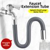 Flexible Faucet Extension Hose with 20CM Length and Splash Prevention Aerator Suitable for Single and Dual Outlet Faucets