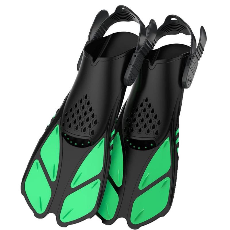 Adjustable Silicone Diving Fins for Men & Women - Professional Freestyle Training Frog Fins
