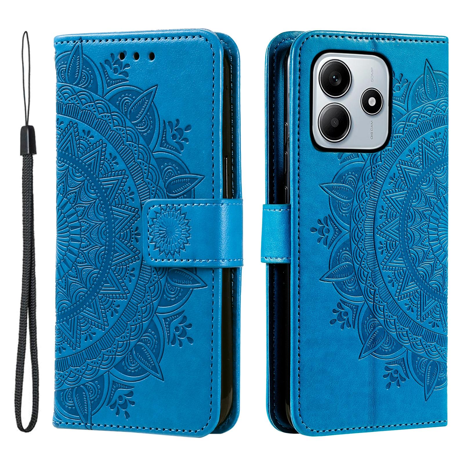 

Для Xiaomi Redmi Note 14 4G (164,84 мм) Чохол-підставка з тотемним тисненням, гаманець з ПУ шкіри, чохол для телефону D