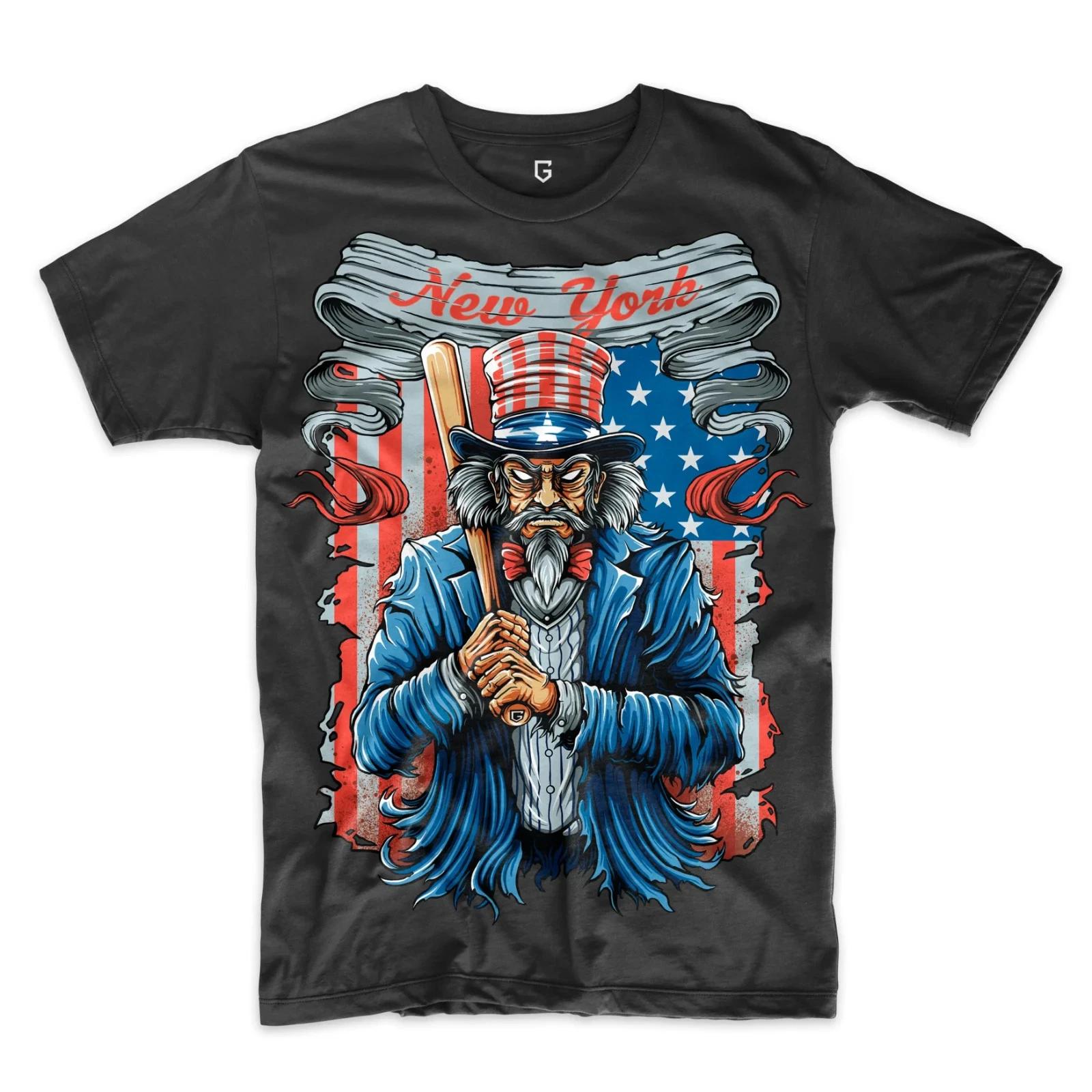 New York Baseball Uncle Sam Men s Graphic T-Shirt XXXL