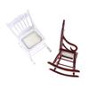 1Pcs Mini Furniture Woven Rocking Chair With Armrests