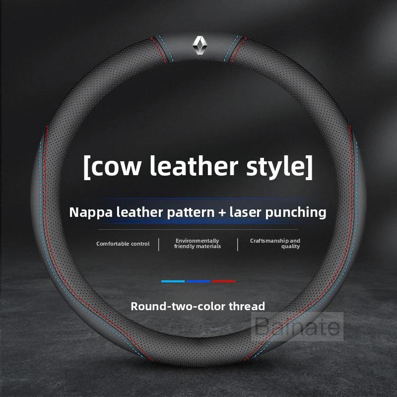 Pro Renault 2026 Nové poklice pro Renault Megane Clio Kadjar Arkana Captur Twingo Talisman Logan Duster Kožený volant do auta