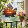 Maple Leaf Sun Catcher for Window Acrylic 2D Fall Sun Catcher Pendant Seasonal Decor for Weekday Holiday Offices Home Birthday