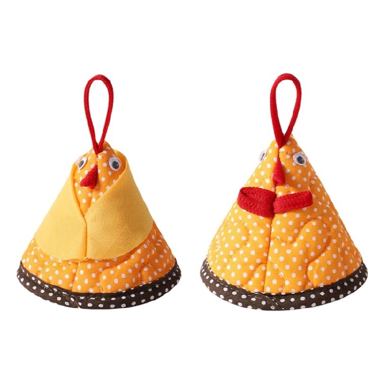 Nonslip Chicken Shaped Triangle Pot Handle Cap Heatproof Cooking Accessory Insulated Kitchen Tool Protector