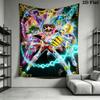Saint Seiya Legend Sanctuary Tapestry Fashion Print Wallmounted Soft Background Cloth Work Of Art