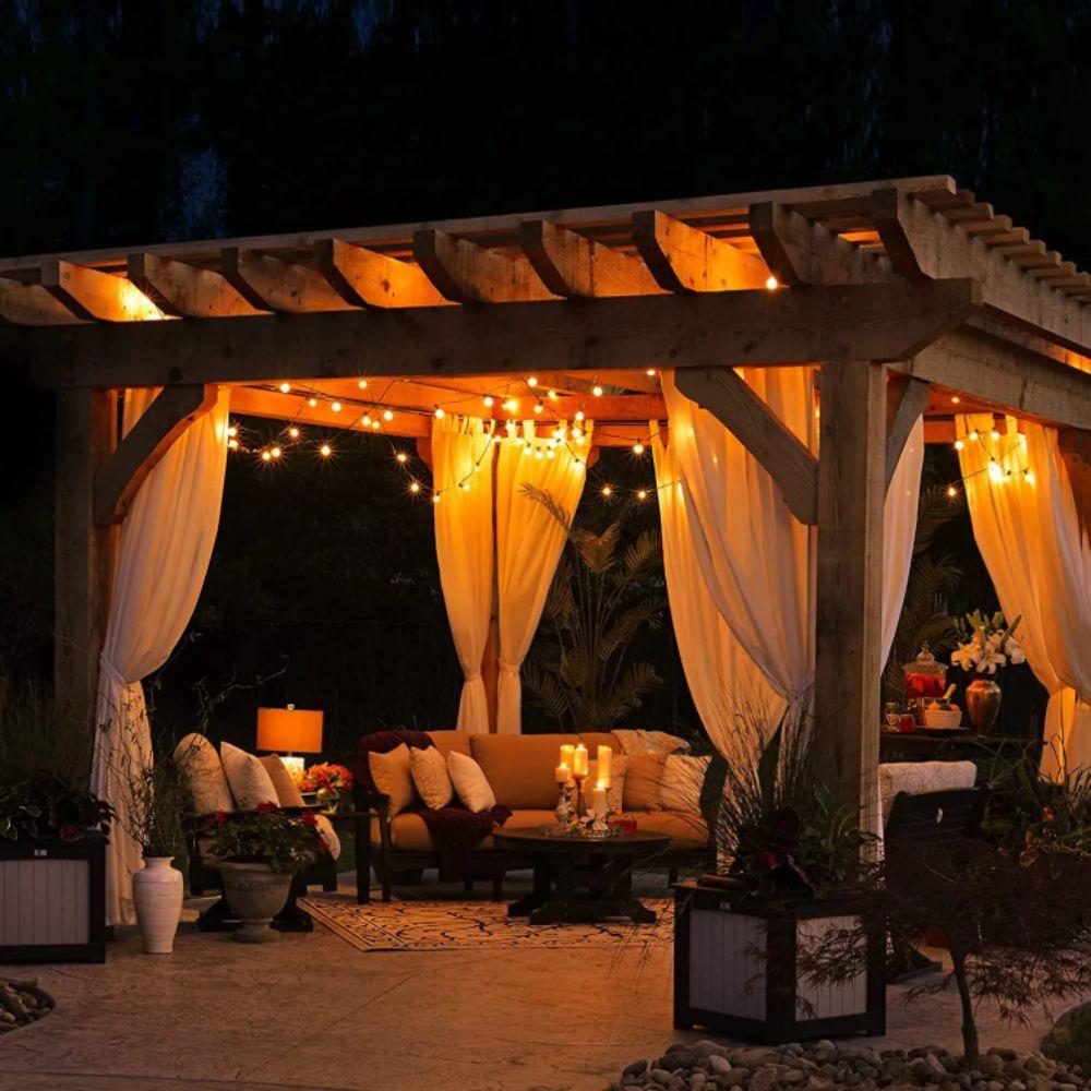 Wide Voltage Output G40 LED Globe String Lights Waterproof Bulbs  Christmas Party