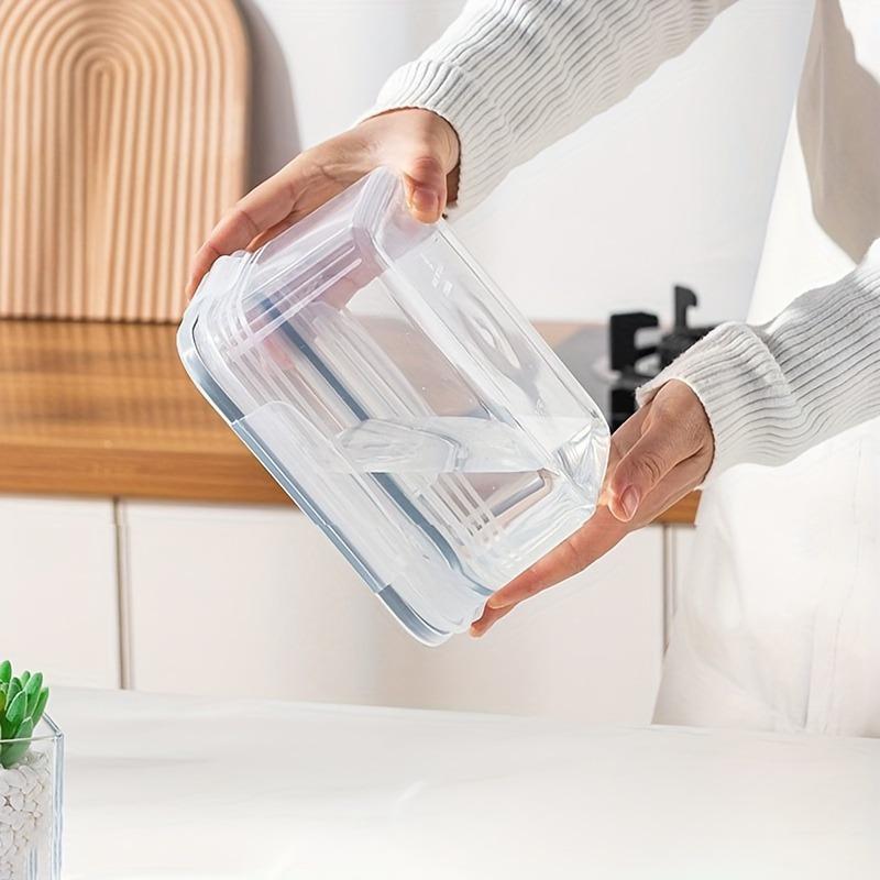 1PC Leak Proof Airtight Food Storage Containers Stackable Meal Prep Boxes For Fruits Vegetables Meat Grains