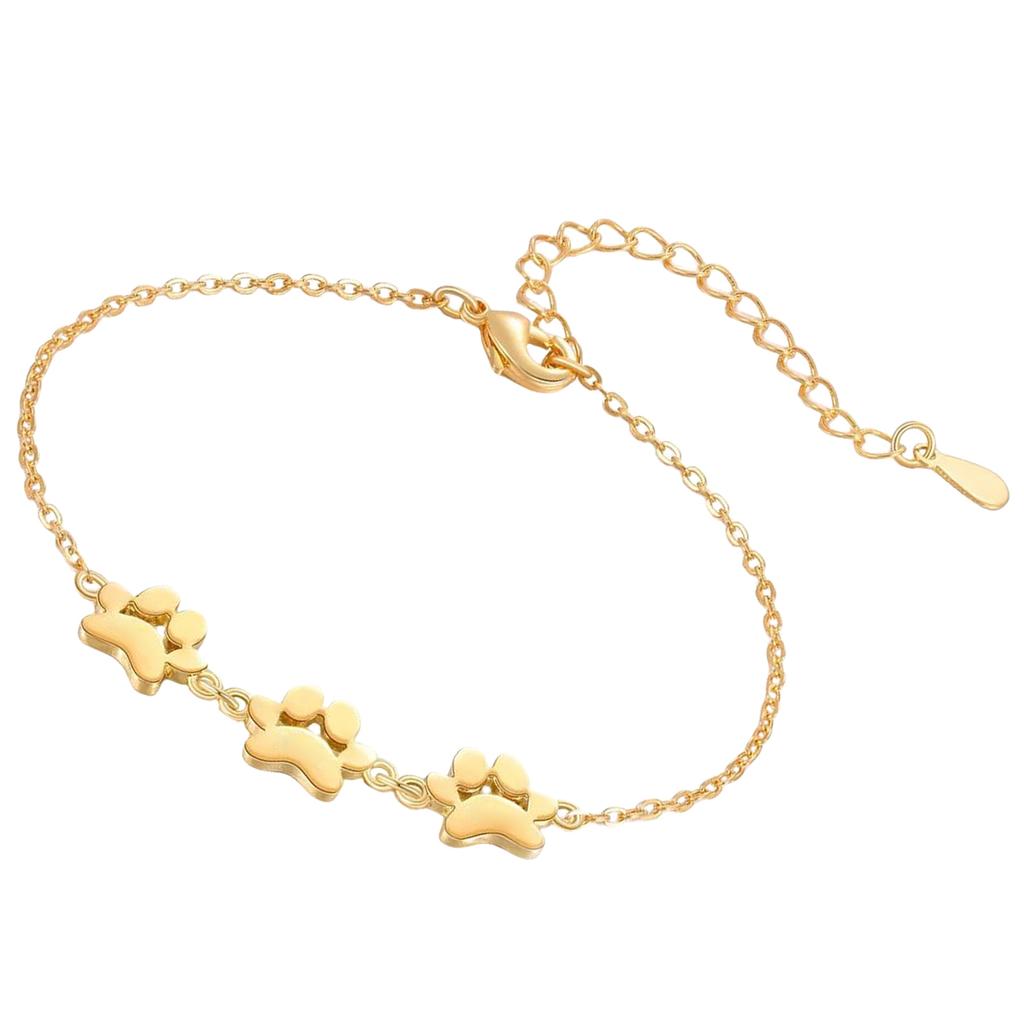 Stylish Stainless Steel Pet Paws Bracelet Portable for Fashion Enthusiasts and Pet Lovers Alike Daily Use Casual Wear