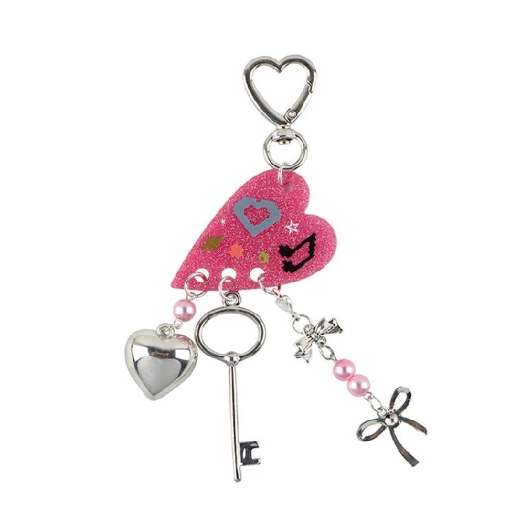 

Colorful Acrylic Keychain Exquisite Keyring Charm Key Ornament Backpack Pendant Suitable for Fashion Individuals Present 1