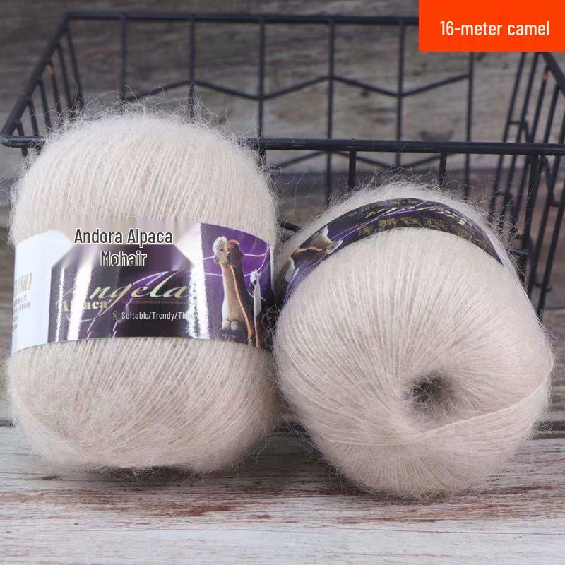 Angola Fine Mohair Yarn for Hand Knitting - Medium Fine Wool Yarn
